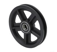 Rulli scorrevoli in nylon da 120 mm per appendere le ruote in lega di zinco, sistema di guida per porta, funzionamento silenzioso e silenzioso, set di dischi resistenti all'usura, confezione da 2