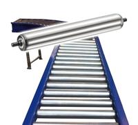 Rulli trasportatori in acciaio inossidabile da 32 mm di ricambio - Teles Powerless Industrial Transport Rollers, facile da installare, a basso rumore, 20 aste, lunghezza 20,1 cm per una movimentazione