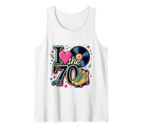 Rullo a Cassette in Vinile retrò I Love The 70s Funky Party Anni '70 Canotta