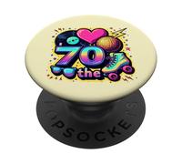 Rullo a cassette in vinile retrò I Love the 70s Funky Party anni '70 PopSockets PopGrip Adesivo