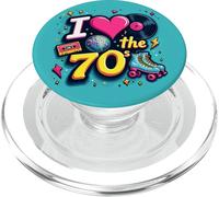 Rullo a cassette in vinile retrò I Love the 70s Funky Party anni '70 PopSockets PopGrip per MagSafe