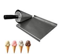 Rullo a cono per cialde per gelato, in acciaio inox, con struttura trasparente e superficie liscia, più impermeabile, in acciaio inox per uso alimentare, per ristoranti, panetterie