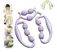 Rullo a nove ruote, massaggiatore per gambe circolare, massaggiatore portatile per gambe per rilassamento muscolare, strumento multiuso per massaggi per donne e uomini, sollievo dal dolore muscolare