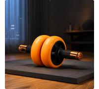 Rullo Addominale a Doppia Ruota Silenzioso Ab Roller Wheel