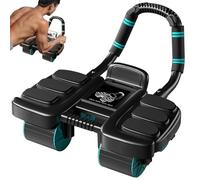 Rullo addominale con supporto per gomito, attrezzatura fitness a rimbalzo automatico per un efficace allenamento addominale a casa, per uomini e donne
