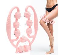 Rullo Anticellulite Manuale a 9 Ruote GINPA' - Massaggiatore Gambe, Cosce e Glutei - Massaggio Muscolare Profondo - Forma Ergonomica in ABS Resistente - Anti-Lividi, Facile da Usare
