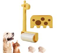 Rullo appiccicoso | Rimozione pelucchi - Riutilizzabile Spazzola Pulitore Forma Giraffa per Animali Domestici Vestiti Viaggi Tappeto
