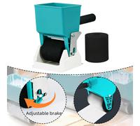 Rullo applicatore colla per lavorazione del legno con secchio di vernice