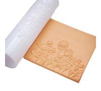 Rullo Argilloso Acrilico Per La Produzione Orecchini Con Motivi Floreali E Facile Impugnatura Colpa Per Texture Strumento Ceramica Stampo Strumento Texture Argillica Acrilica Rullo