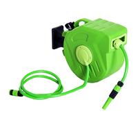 Rullo Avvolgitubo a Parete Portatile con Riavvolgimento Automatico 15 Metri