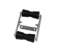 Rullo centrale posteriore doppio basculante nero regolabile per rimorchi