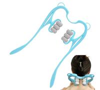Rullo cervicale manuale, strumento portatile per massaggio muscolare, massaggiatore con pressione regolabile, massaggiatore leggero per rilassamento del corpo, strumento dal design moderno, strumenti
