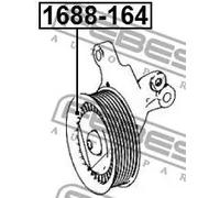Rullo cinghia trapezoidale 1688-164 FEBEST per MERCEDES-BENZ FORD
