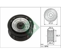 Rullo cinghia trapezoidale 532 0619 10 INA per FIAT ALFA ROMEO JEEP
