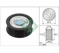 Puleggia di rinvio/guida, cinghia trapezoidale INA 532 0629 10