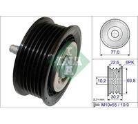 Rullo cinghia trapezoidale 532 0700 10 INA per OPEL SAAB CHEVROLET