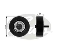 Rullo cinghia trapezoidale Metallo T36175 GATES per FORD MAZDA