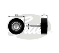 Rullo cinghia trapezoidale Metallo T36263 GATES per MAZDA 6 Tre volumi MX-5 IV 3