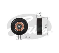 GATES T36274 Galoppino guidacinghia, cinghia Poly-V