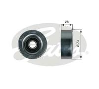 Rullo cinghia trapezoidale Metallo T36418 GATES per MAZDA 3 Tre volumi 3 2