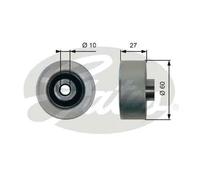 Rullo cinghia trapezoidale Metallo T36431 GATES per FORD TRANSIT CONNECT