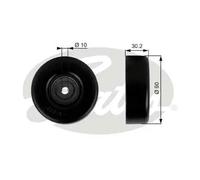 Puleggia di rinvio/guida, cinghia trapezoidale GATES T38042