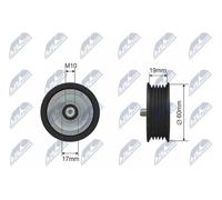 NTY RNK-KA-008 Galoppino guidacinghia, cinghia Poly-V