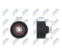 NTY RNK-RE-005 Galoppino/Guidacinghia, Cinghia Poly-V per DACIA,FIAT,MERCEDES-BE