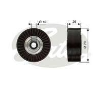 GATES T36366 Galoppino guidacinghia, cinghia Poly-V