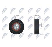 Rullo cinghia trapezoidale RNK-AR-009 NTY per LANCIA ALFA ROMEO FIAT