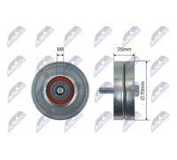 Rullo cinghia trapezoidale RNK-FT-008 NTY per PEUGEOT CITROËN FIAT