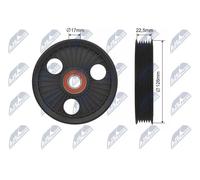 Galoppino, Cinghia Scanalata Adatto A per Citroen Jumpy, Fiat Scudo, Peugeot