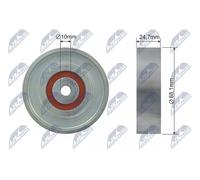 Rullo cinghia trapezoidale RNK-TY-031 NTY per TOYOTA YARIS