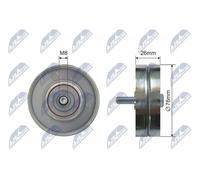 Rullo cinghia trapezoidale RNK-VV-013 NTY per VOLVO S40 I V40 Familiare