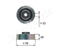 JAPANPARTS RP-815 Galoppino guidacinghia, cinghia Poly-V