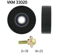 Rullo cinghia trapezoidale VKM 33020 SKF per CITROËN PEUGEOT FIAT LANCIA