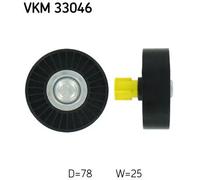 Rullo cinghia trapezoidale VKM 33046 SKF per CITROËN PEUGEOT FIAT LANCIA