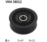 Rullo cinghia trapezoidale VKM 38012 SKF per MERCEDES-BENZ 190 124 Tre volumi SL