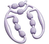 Rullo circolare a nove ruote, strumento di massaggio manuale per alleviare il dolore e rilassamento muscolare, massaggiatore a rullo per gambe, braccia, polpacci e recupero sportivo (viola)