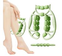 Rullo circolare per gambe, blaster per fascia e massaggio cellulite, per gambe, cosce e glutei, per il massimo controllo della cellulite e per il drenaggio linfatico, scolpire il corpo (verde)