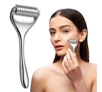 Rullo compatto per agopressione, massaggiatore manuale in metallo a 100 punti, per recupero muscolare di collo, braccia, gambe, piedi