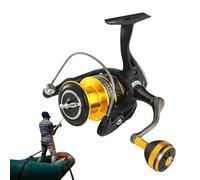 Rullo Da - Rullo Da Bobina Da | Design Inciso | Bobina Di Spin Di Acqua | Bocca in Alluminio A Casting Lungo | Trota, Perche, Spiedo, Salmone,