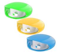 Rullo del cavo automatico per cavi per telefoni, bobine del cavo automatico da 3 pc, bobina ellittica portatile per cavi del telefono, avvevolgonatura a retrattile per aula per ufficio, giallo