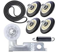 Rullo del tamburo dell'asciugatrice, cinghia, puleggia tenditrice e kit molla compatibili for LG, compatibile for Kenmore 4581EL2002C 4400EL2001A 4561EL3002A