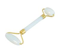 Rullo di bellezza a doppia testa in cristallo di quarzo opale da 5,9 pollici Strumento for il massaggio del collo del viso- Massaggio del rullo facciale for antirughe e antietà decorazione della stanz