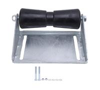 Rullo di chiglia per rimorchio per barche di servizio con kit di montaggio staffa Rulli di gomma in acciaio zincato 8 pollici per un facile caricamento Lancio di canoe Bass Boat (8inch)