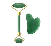 Rullo di cristallo e set di zucca portatile for massaggio Rullo di giada verde Accessorio di bellezza in pietra di avventura naturale 1 pezzo (Color : Type B)