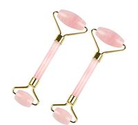 Rullo di cristallo e set di zucca portatile for massaggio Rullo di giada verde Accessorio di bellezza in pietra avventura 1 pezzo (Color : 2PCSJadeRoller Pink)