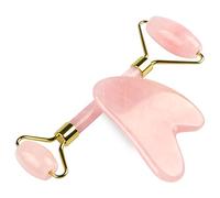 Rullo di cristallo e set di zucca portatile for massaggio Rullo di giada verde Accessorio di bellezza in pietra avventura 1 pezzo (Color : FM-2 Pink)
