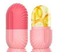 Rullo di Ghiaccio Facciale, Geepen Stampo Rullo di Ghiaccio per Occhi Apparecchi per Tonificare Viso Serrare e Tonificare la Pelle Alleviare Gonfiore Viso Occhi Riduci i Pori Rosa